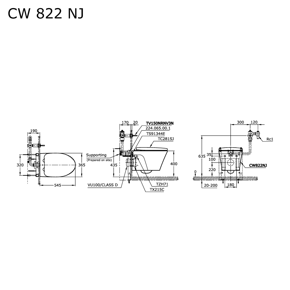 CW822NJ/
TV150NRNV3N